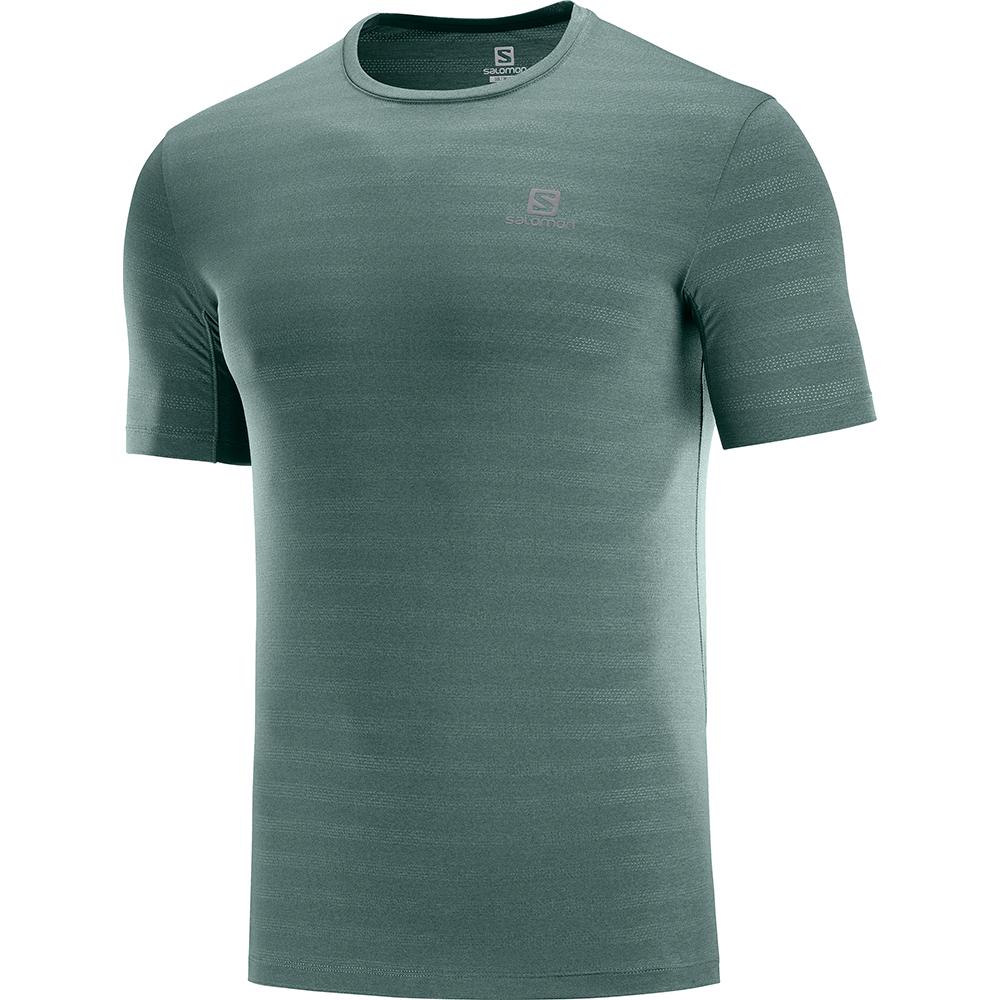 Salomon XA M Camisetas Hombre - Verde - Colombia (04816-FLBQ)